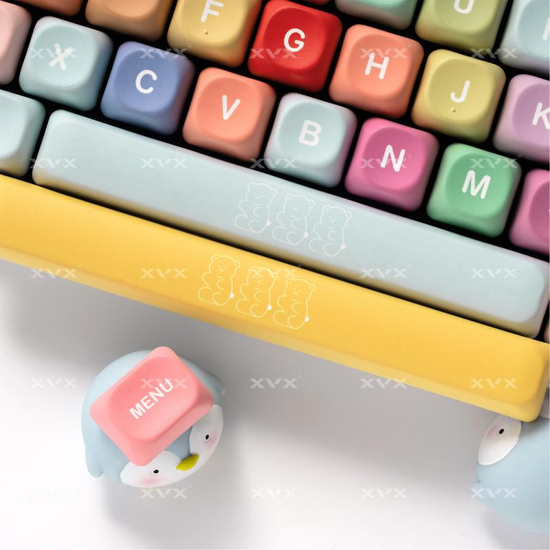 XVX Gummy Bear MOA Profile Dye-Sublimation PBT Keycap Set 134-Keys(Only Keycap, Not Include a Keyboard)
