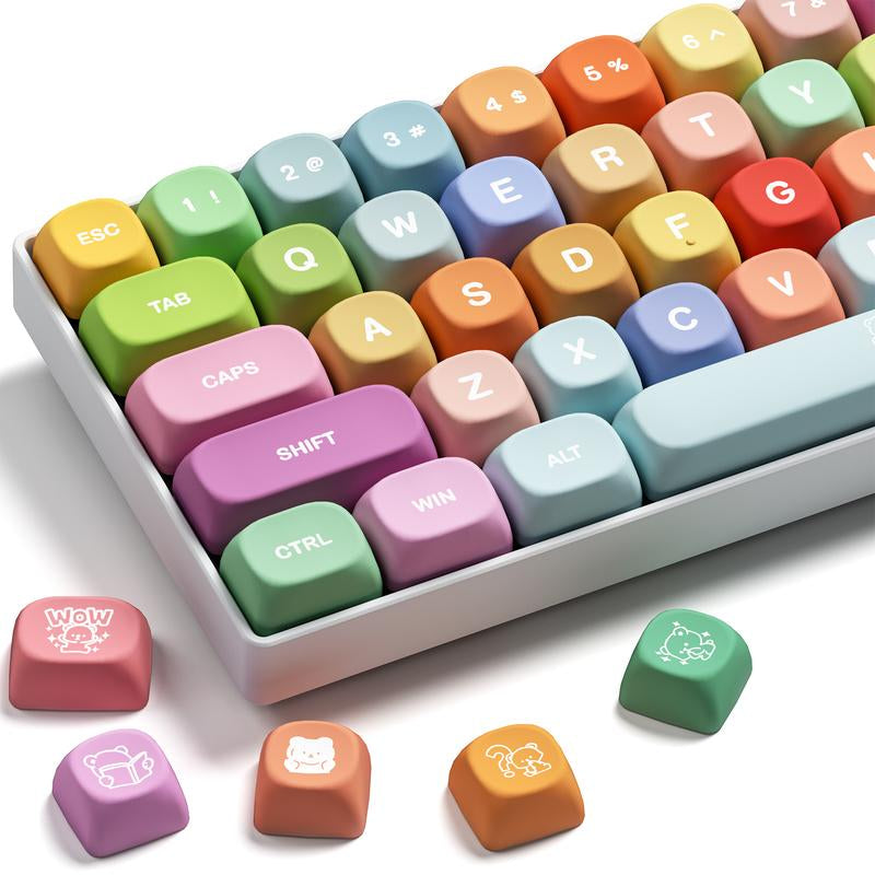 XVX Gummy Bear MOA Profile Dye-Sublimation PBT Keycap Set 134-Keys(Only Keycap, Not Include a Keyboard)