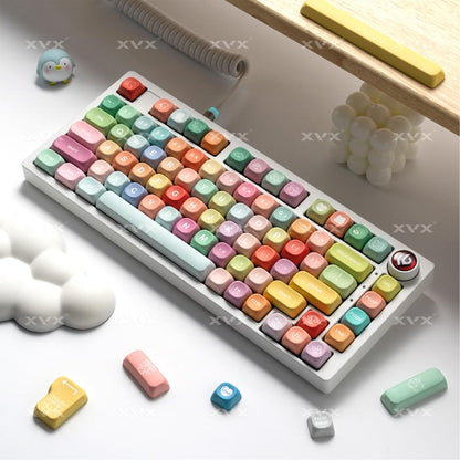 XVX Gummy Bear MOA Profile Dye-Sublimation PBT Keycap Set 134-Keys（Only Keycap, Not Include a Keyboard）